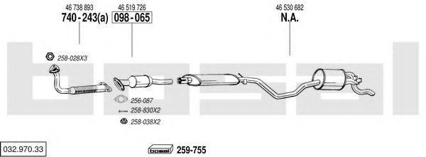 BOSAL 032.970.33 Exhaust System